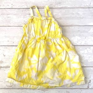 Girls 3T Yellow Floral Sundress Toddler Sun Dress Cherokee Brand Kids Summer